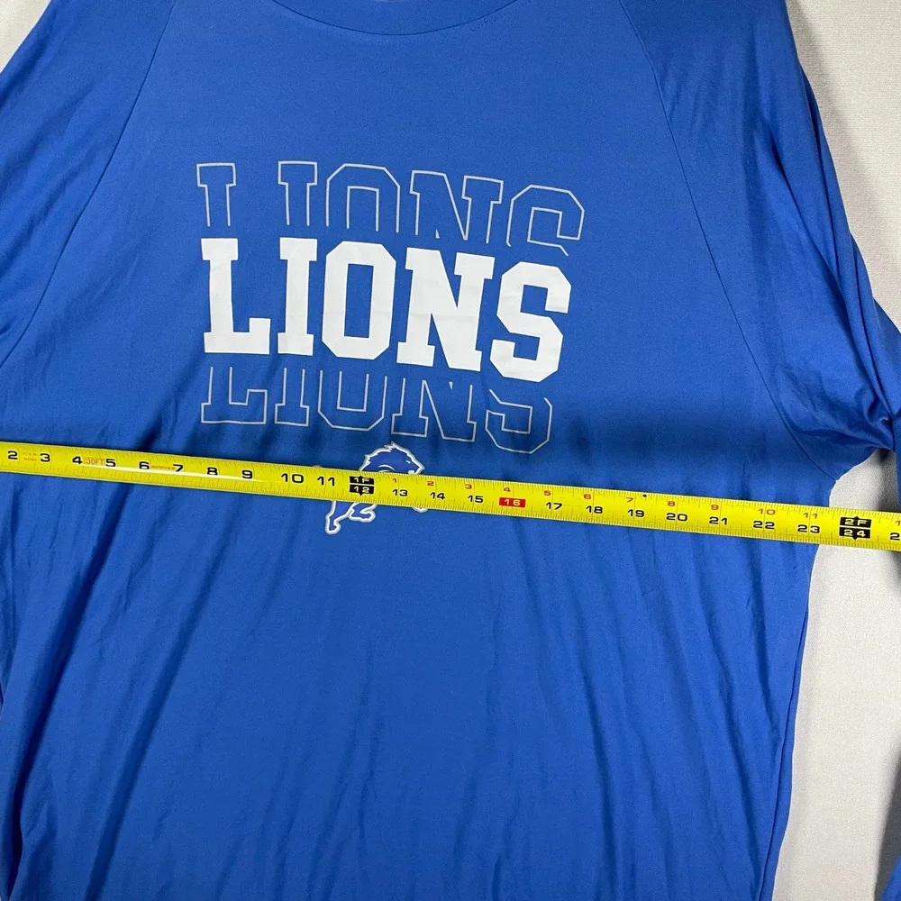 NFL‎ Detroit Lions Team Apparel Pajama Pants Long Sleeve Shirt Set - Size 2XL